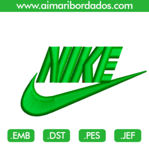 Logo con letras nike para bordar