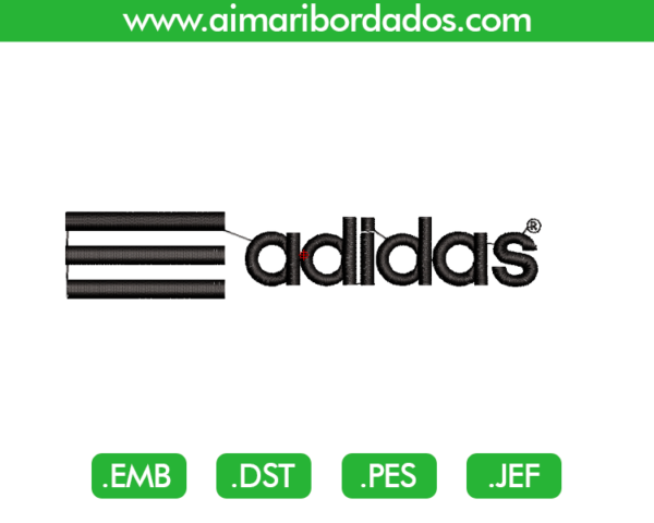 Logo Adidas Líneas para bordado