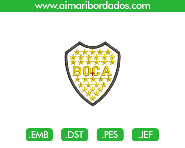 Boca Junior Aplique para Bordado