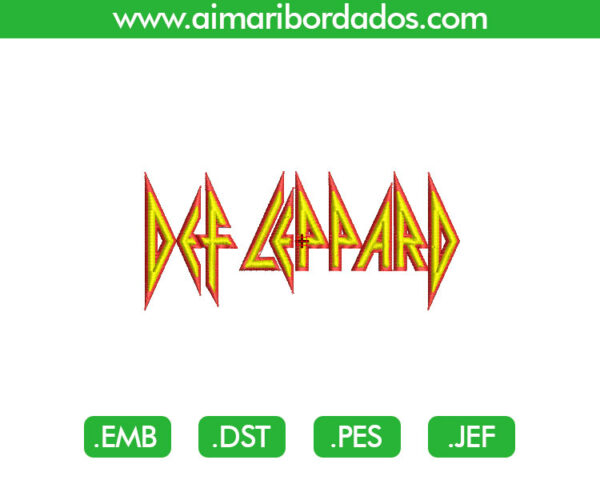 Def Leppard logo Bordado