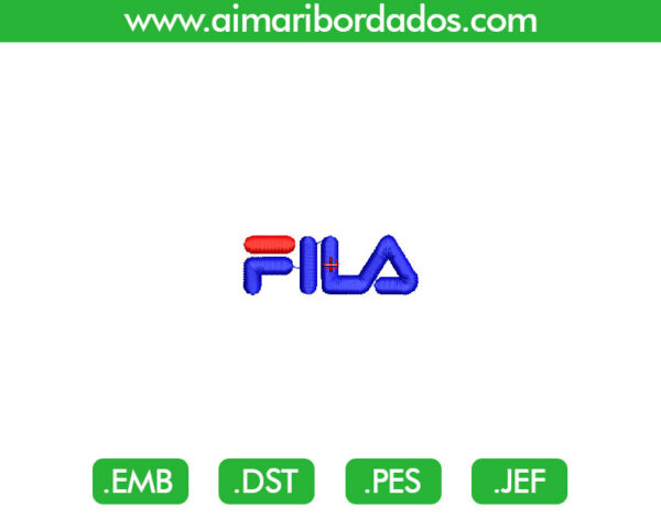 Fila logo para Bordado