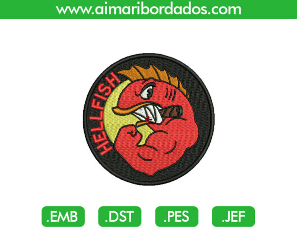 Hell Fish para Bordado