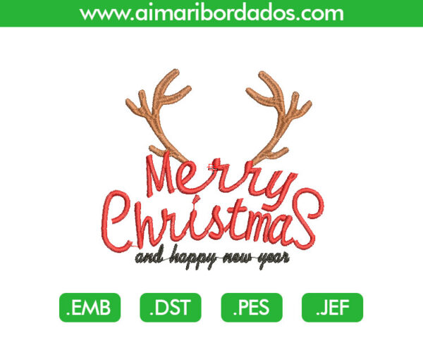 Merry Christmas para Bordado
