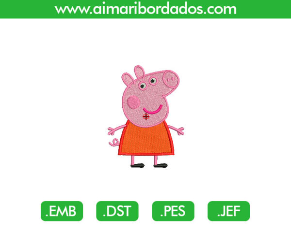 Peppa 1 para Bordado