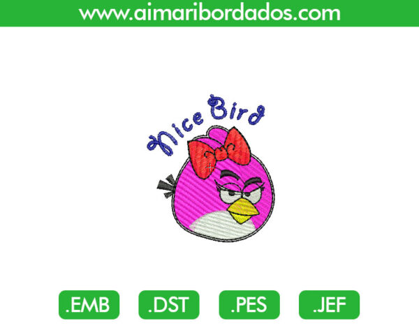 Angry Birds Niña para Bordado