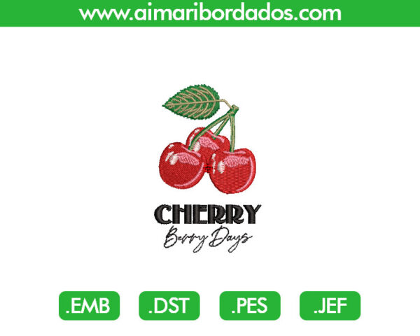 Cerezas para Bordado