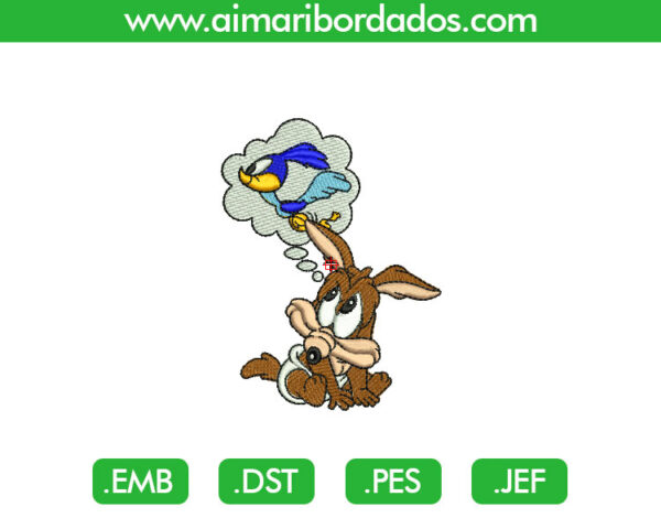 Coyote Correcaminos para Bordado