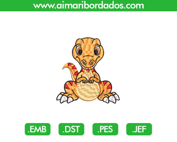 Dinosaurio Rex para Bordado