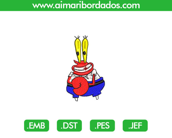 Don Cangrejo para Bordado