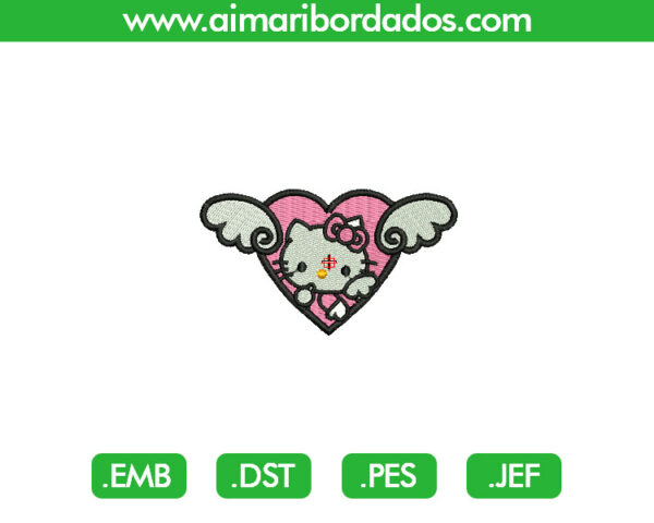 Hello Kitty Alas para Bordado