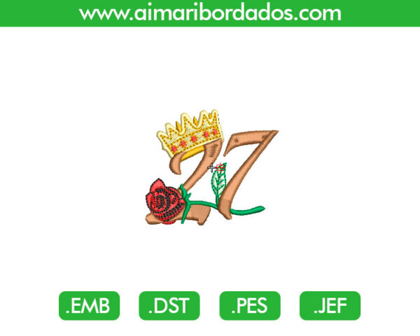 27 Aniversario para Bordado
