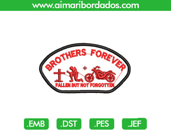 Brother Motociclista Bordado