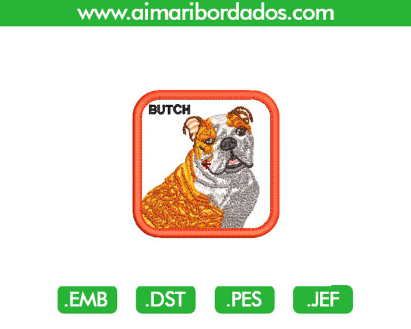 Bull Dog parche Bordado
