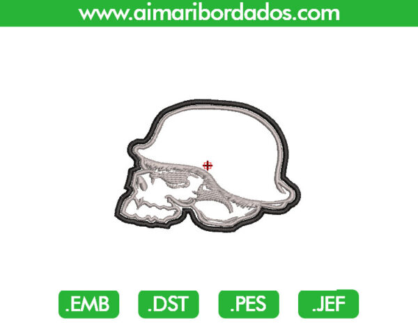 Moto Calavera Bordado