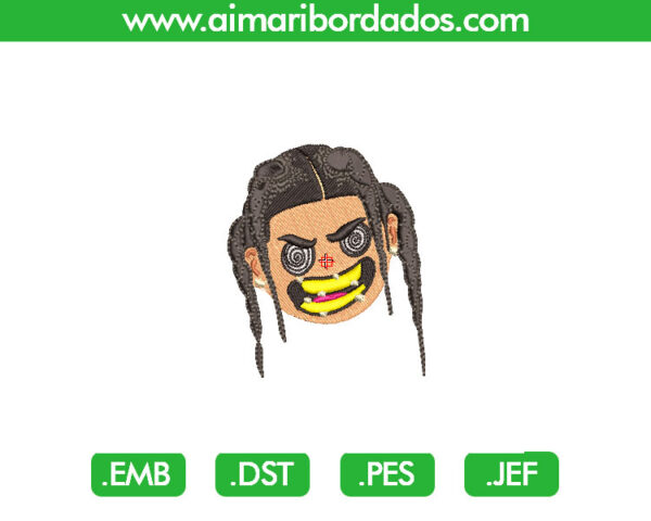 Rastas Caricatura Bordados