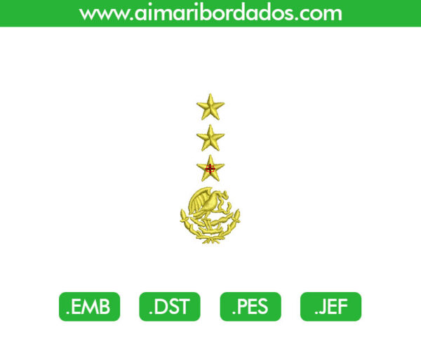 Águila Estrellas Bordado