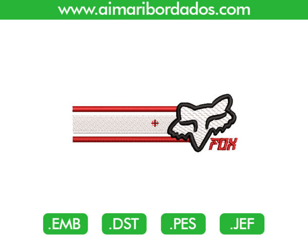 Fox Tira Bordado