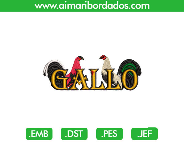 Gallos Bordado