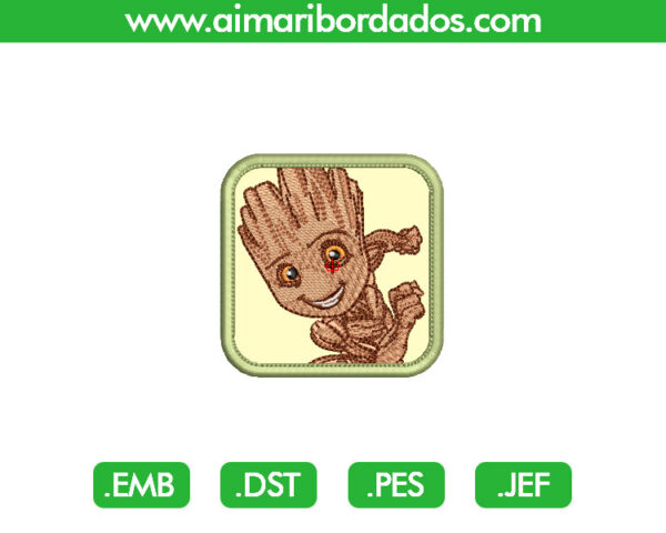 Groot parche Bordado