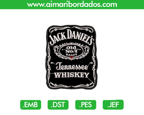 Jack Daniels Aplique Bordado