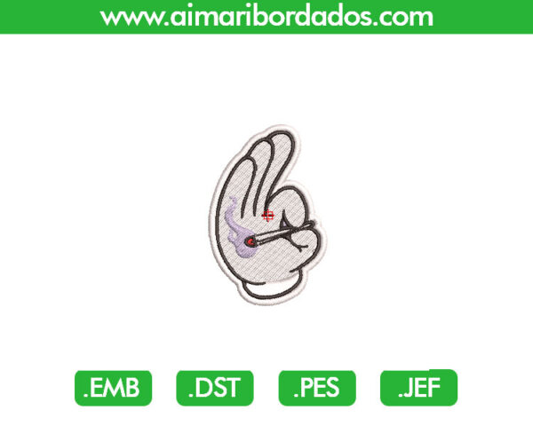 Mano Tabaco Bordado
