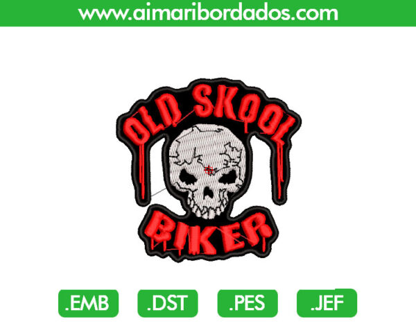 Biker Old Skool Bordado