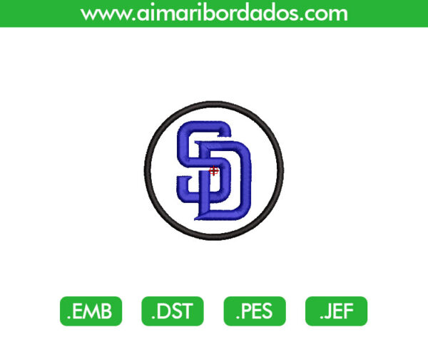 Padres San Diego Bordado