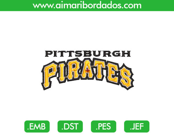 Pirates Letra Bordado