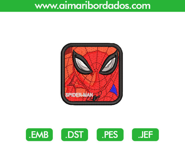 Spiderman Parche Bordado