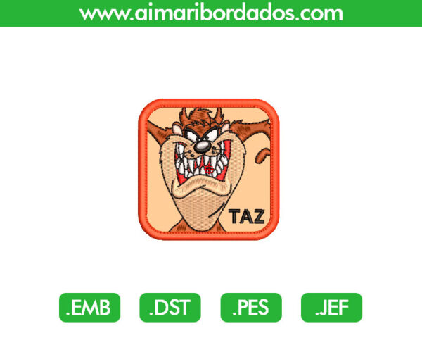 Tazmania Parche Bordado