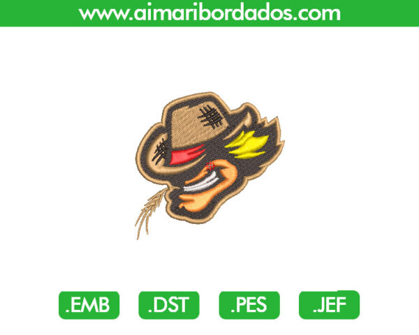 Vaquero Caricatura Bordados