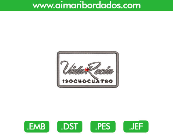 Vida Recia Aplique Bordado