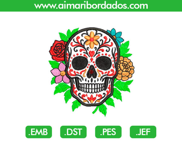 Calavera Catrina Aplique Bordado