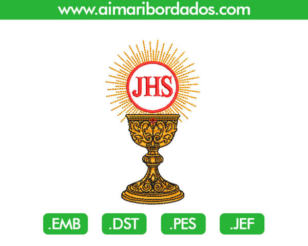 Cáliz JHS Bordado