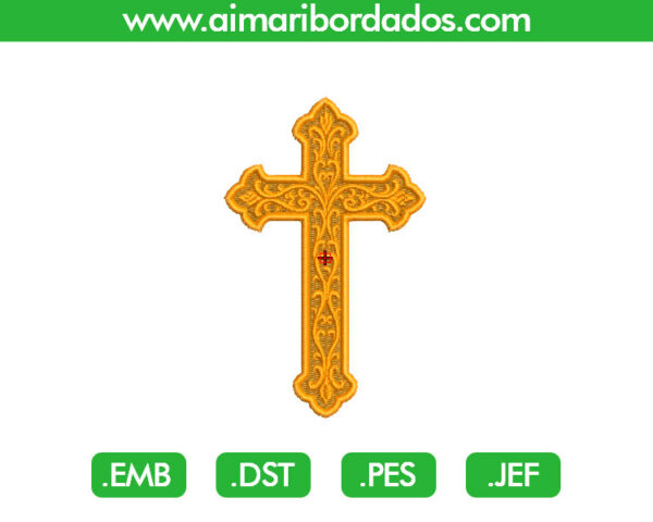 Cruz Medieval Bordado