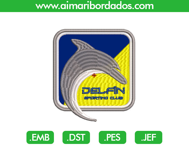 Delfín Aplique Bordado