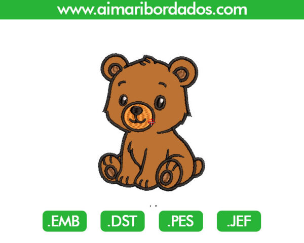 Oso Aplique Bordado