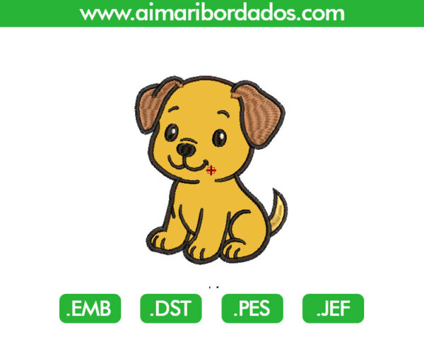 Perro Aplique Bordado