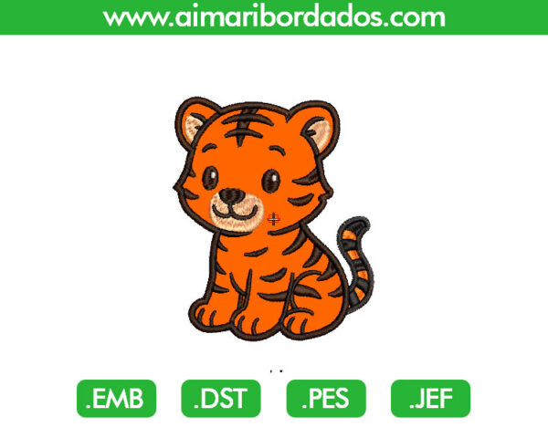 Tigre Aplique Bordado