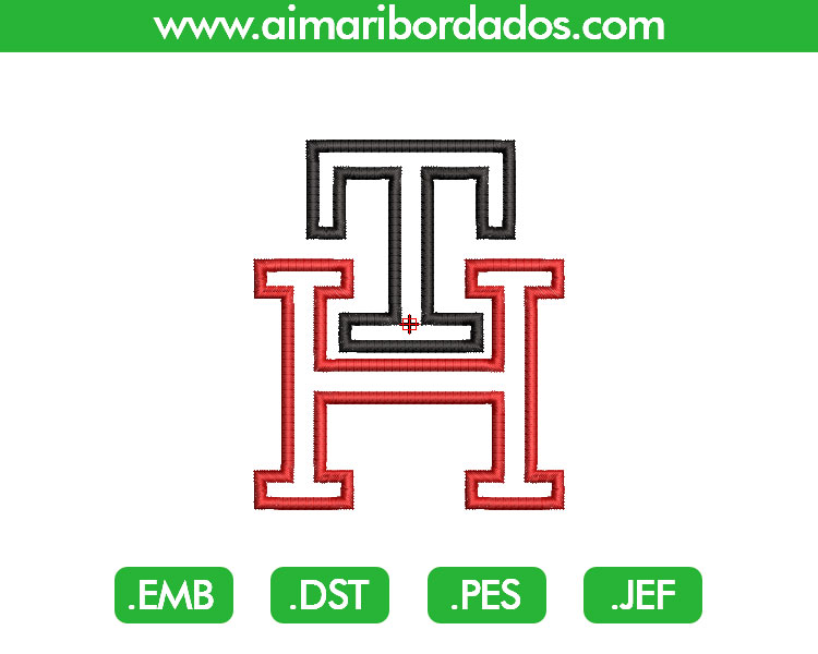 Tommy Logo Perfil Bordado