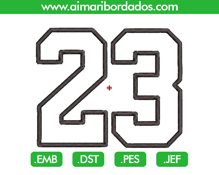 23 Jordan Aplique Bordado