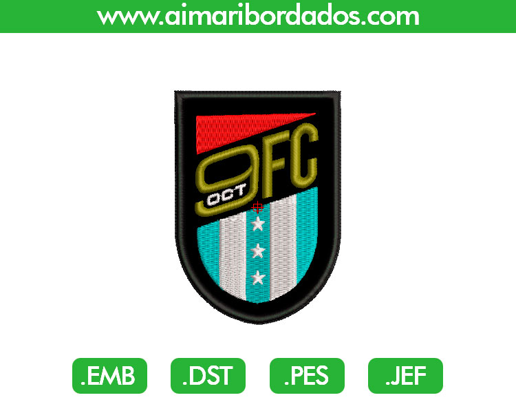 9 de Octubre Aplique Bordado