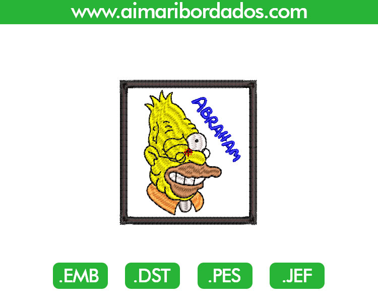 Abuelo Simpsons Bordado