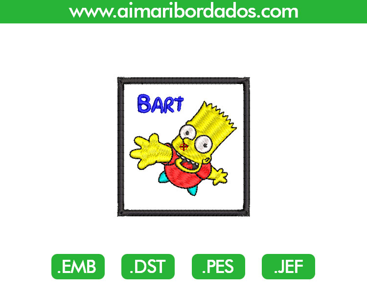 Bart Simpsons Bordado