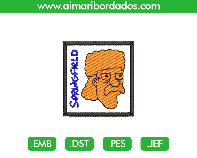 Estatua Springfield Simpsons Bordado