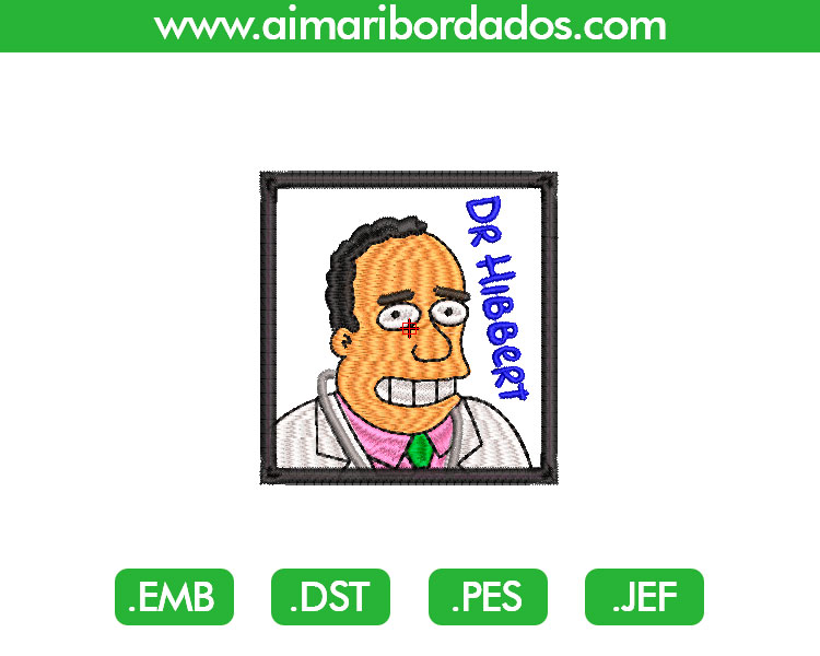 Dr. Hibbert Simpsons Bordado