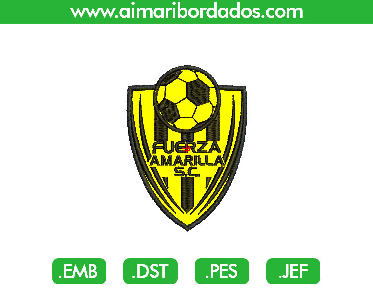 Fuerza Amarilla Aplique Bordado