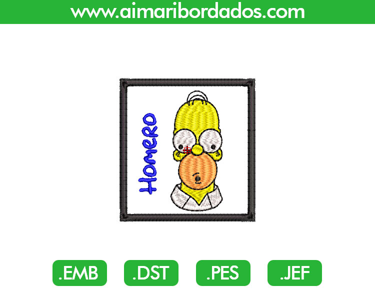 Homero Simpsons Bordado