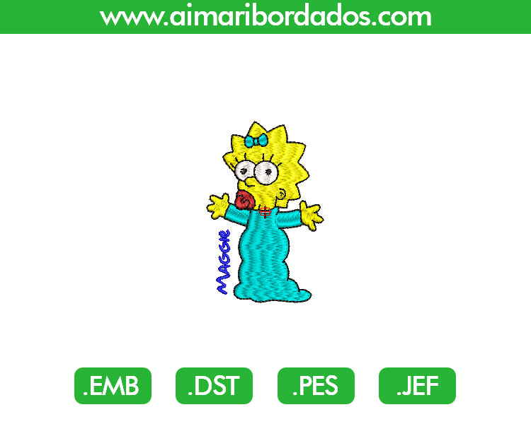 Maggie Simpsons Bordado