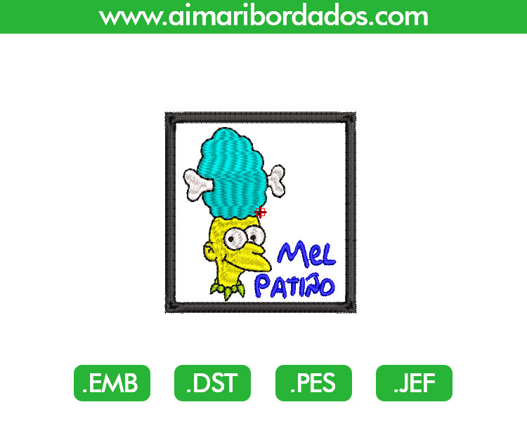 Mel Patiño Simpsons Bordado